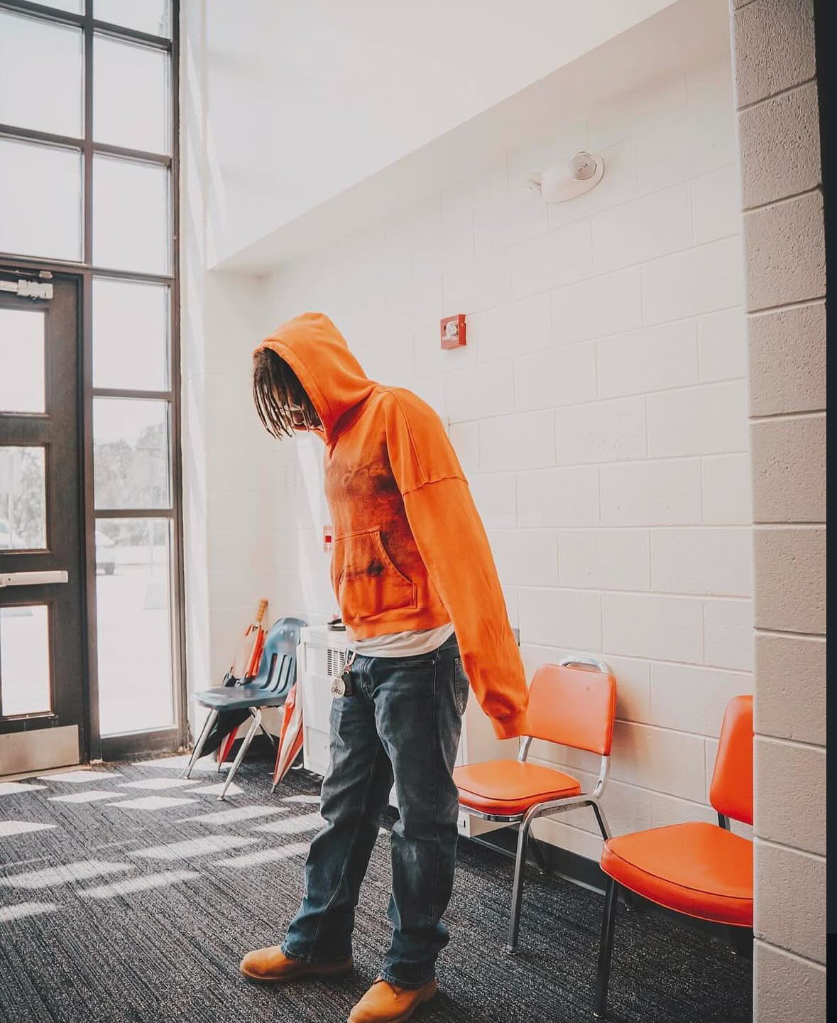 Orange “Forever Love” Hoodie